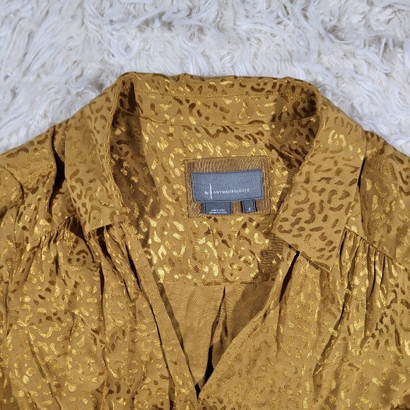 Anthropologie Jacquard Long-Sleeve Mini Dress Size Small - Picture 8 of 16
